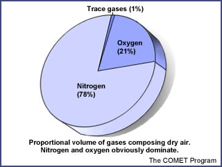 gases in the atmosphere and their percentages